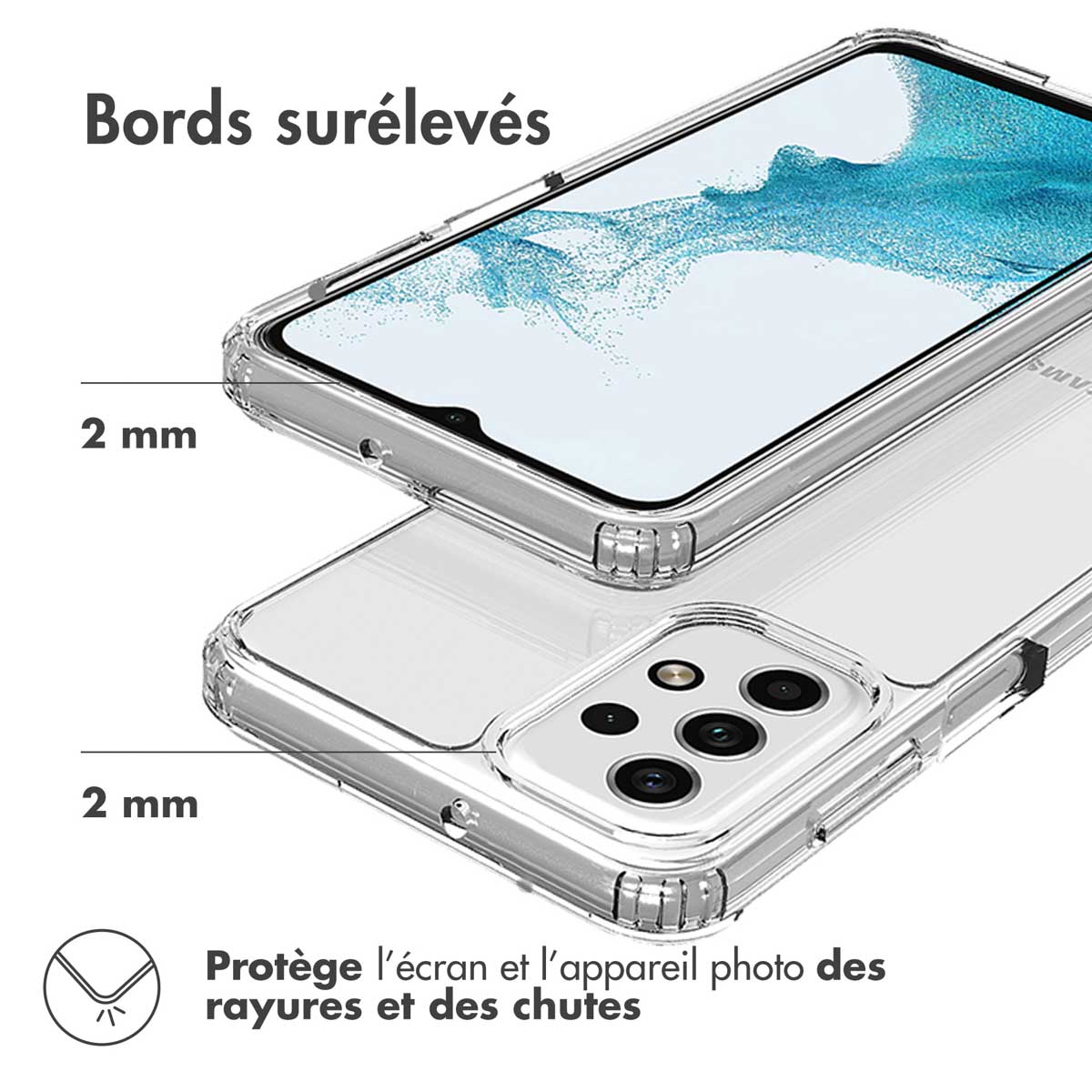 Accezz Xtreme Impact Backcover Samsung Galaxy A23 (5G) - Transparant - Afbeelding 8