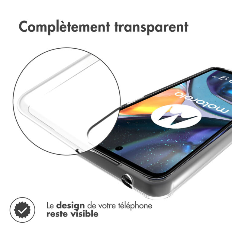 Accezz Clear Backcover Motorola Moto G22 - Transparant - Afbeelding 7
