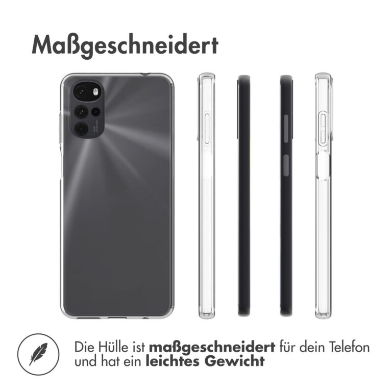 Accezz Clear Backcover Motorola Moto G22 - Transparant - Afbeelding 8