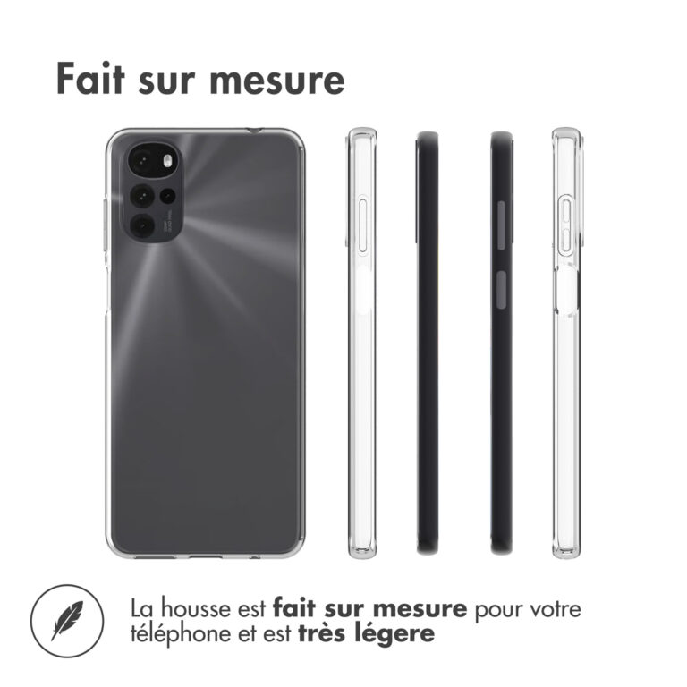 Accezz Clear Backcover Motorola Moto G22 - Transparant - Afbeelding 5