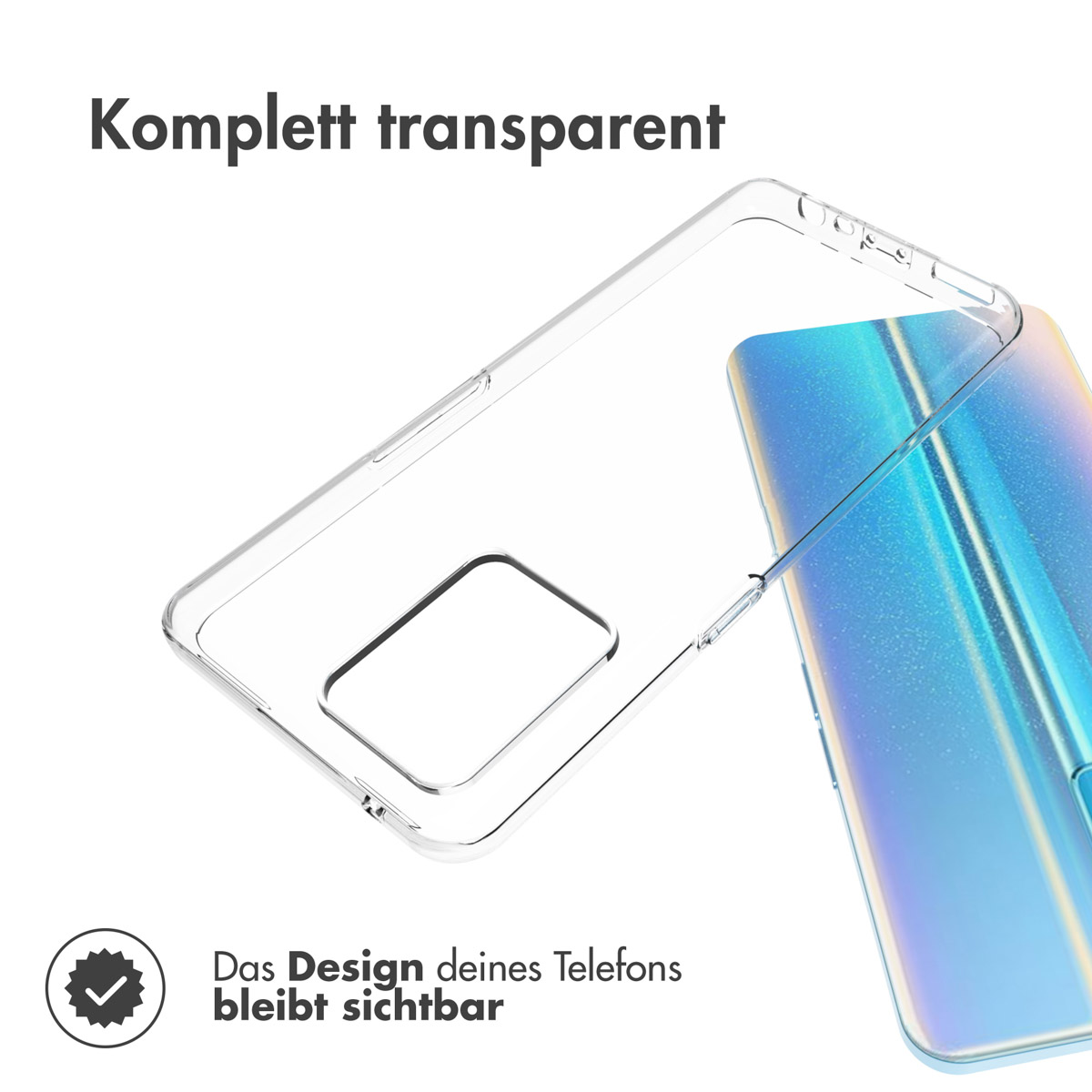 Accezz Clear Backcover Realme 9 Pro Plus - Transparant - Afbeelding 2