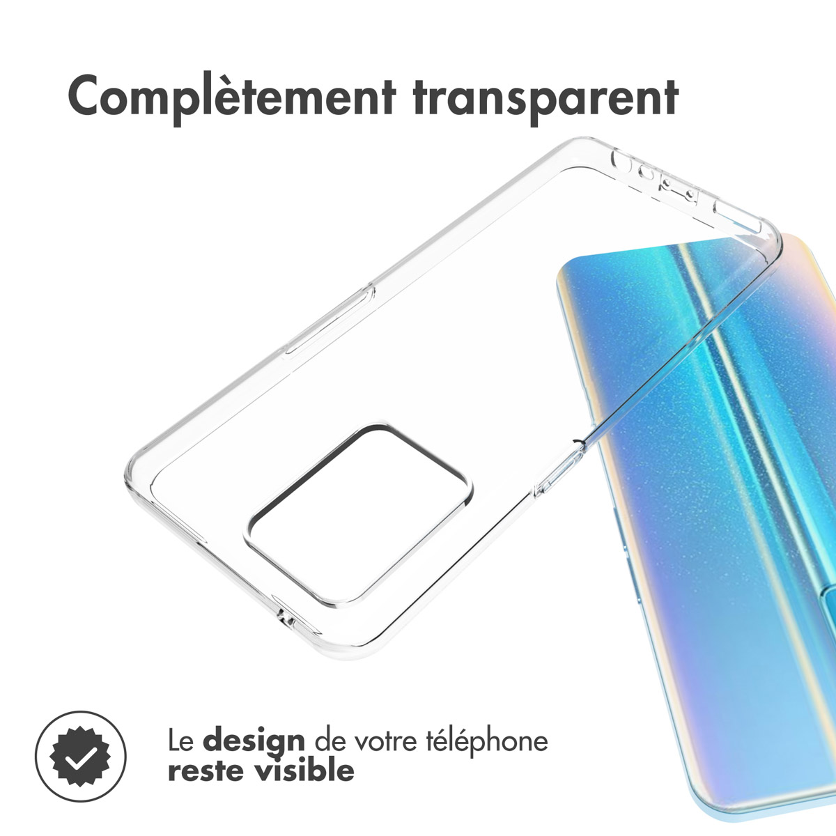 Accezz Clear Backcover Realme 9 Pro Plus - Transparant - Afbeelding 3