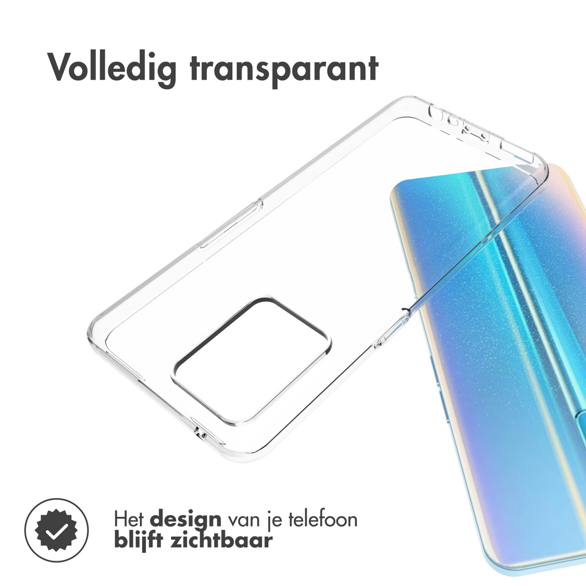 Accezz Clear Backcover Realme 9 Pro Plus - Transparant - Afbeelding 4