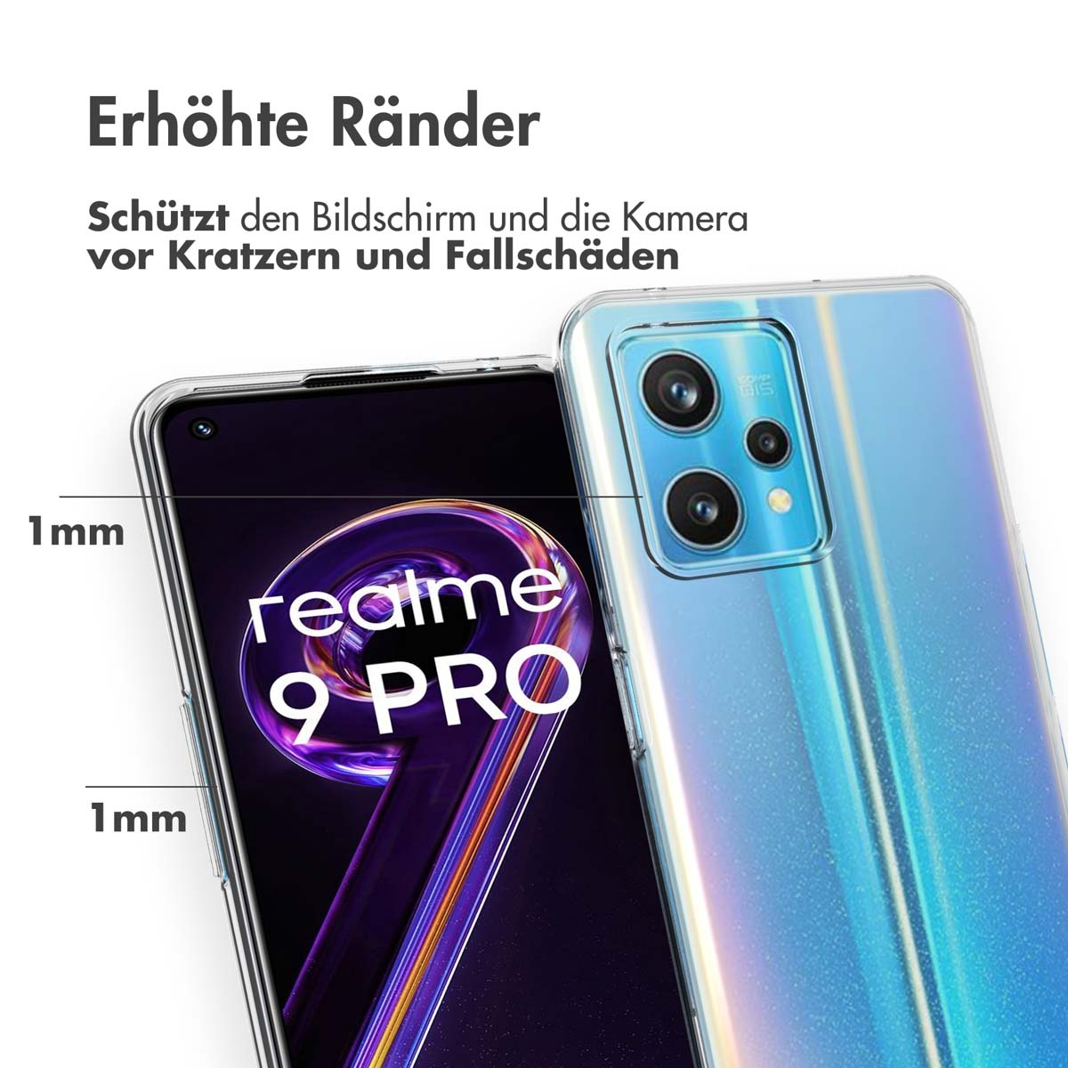 Accezz Clear Backcover Realme 9 Pro Plus - Transparant - Afbeelding 5