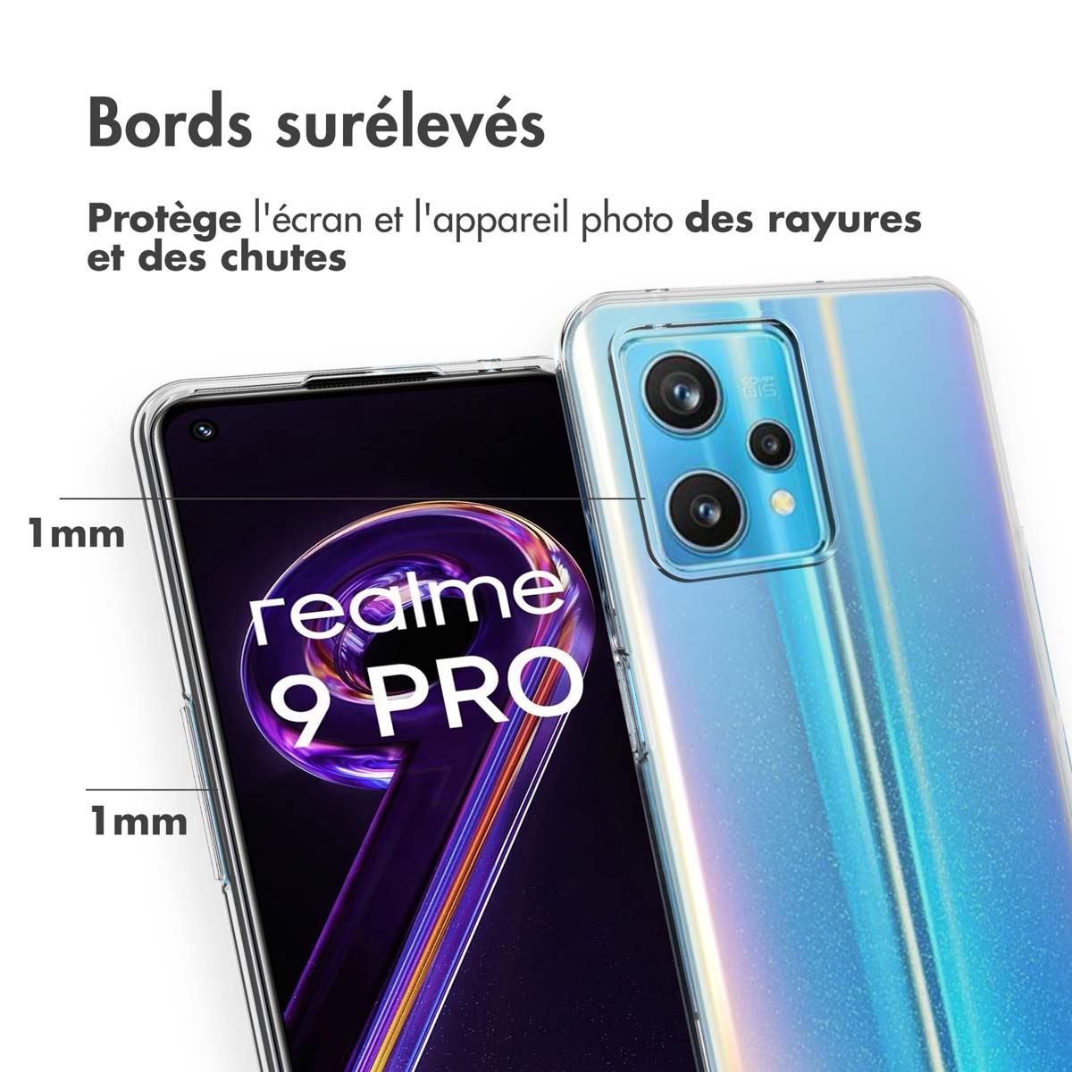 Accezz Clear Backcover Realme 9 Pro Plus - Transparant - Afbeelding 6