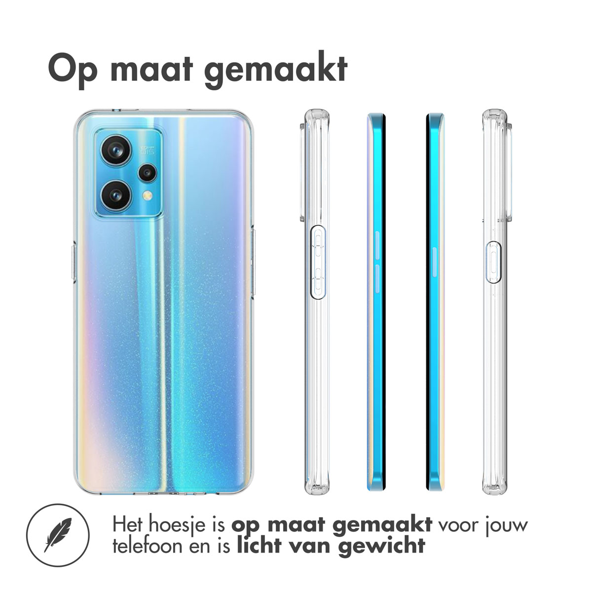 Accezz Clear Backcover Realme 9 Pro Plus - Transparant - Afbeelding 10