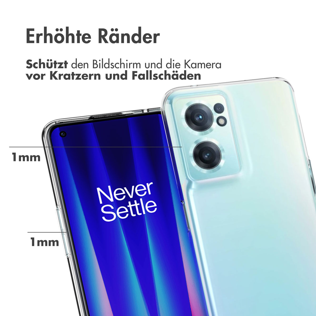 Accezz Clear Backcover OnePlus Nord CE 2 5G - Transparant - Afbeelding 5