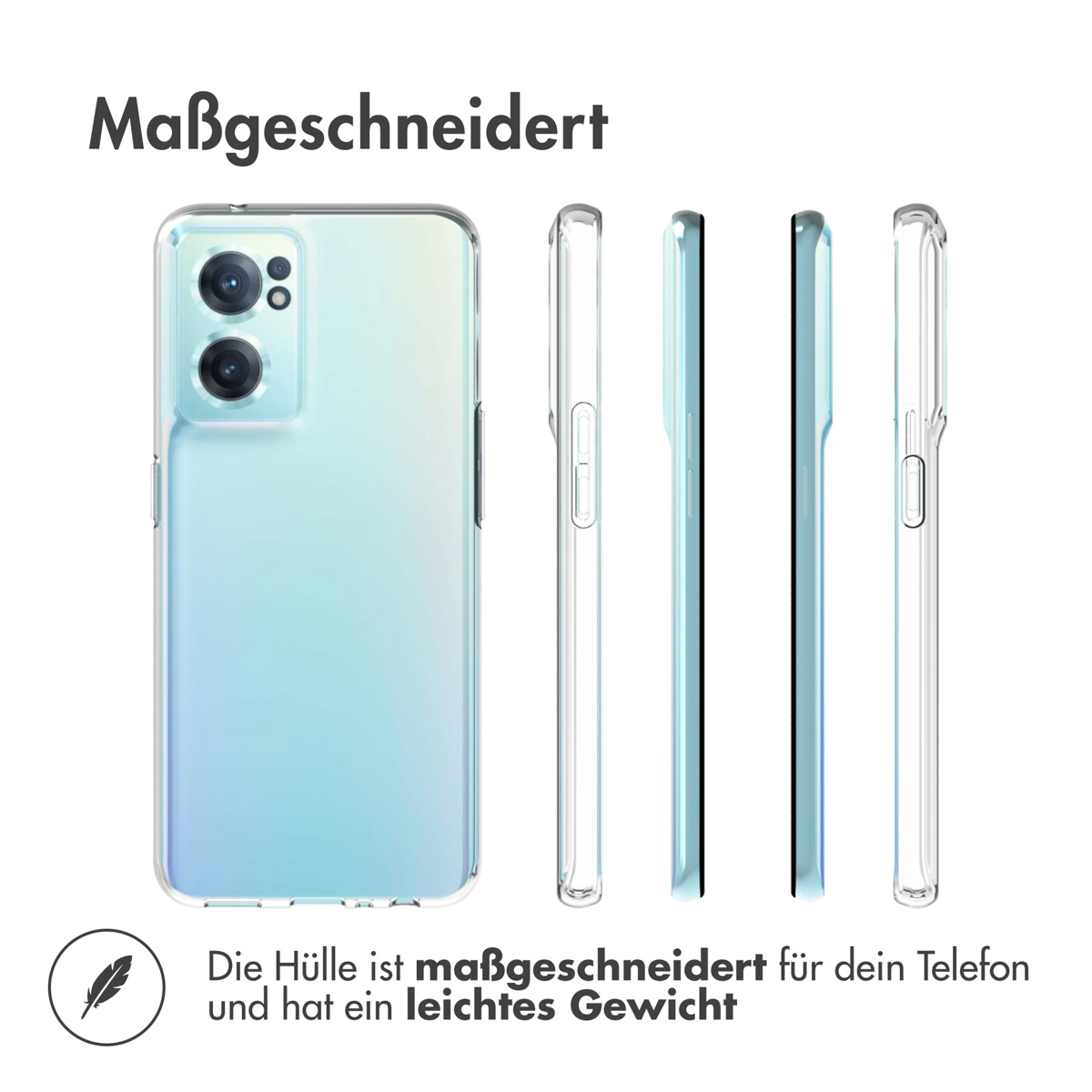 Accezz Clear Backcover OnePlus Nord CE 2 5G - Transparant - Afbeelding 8