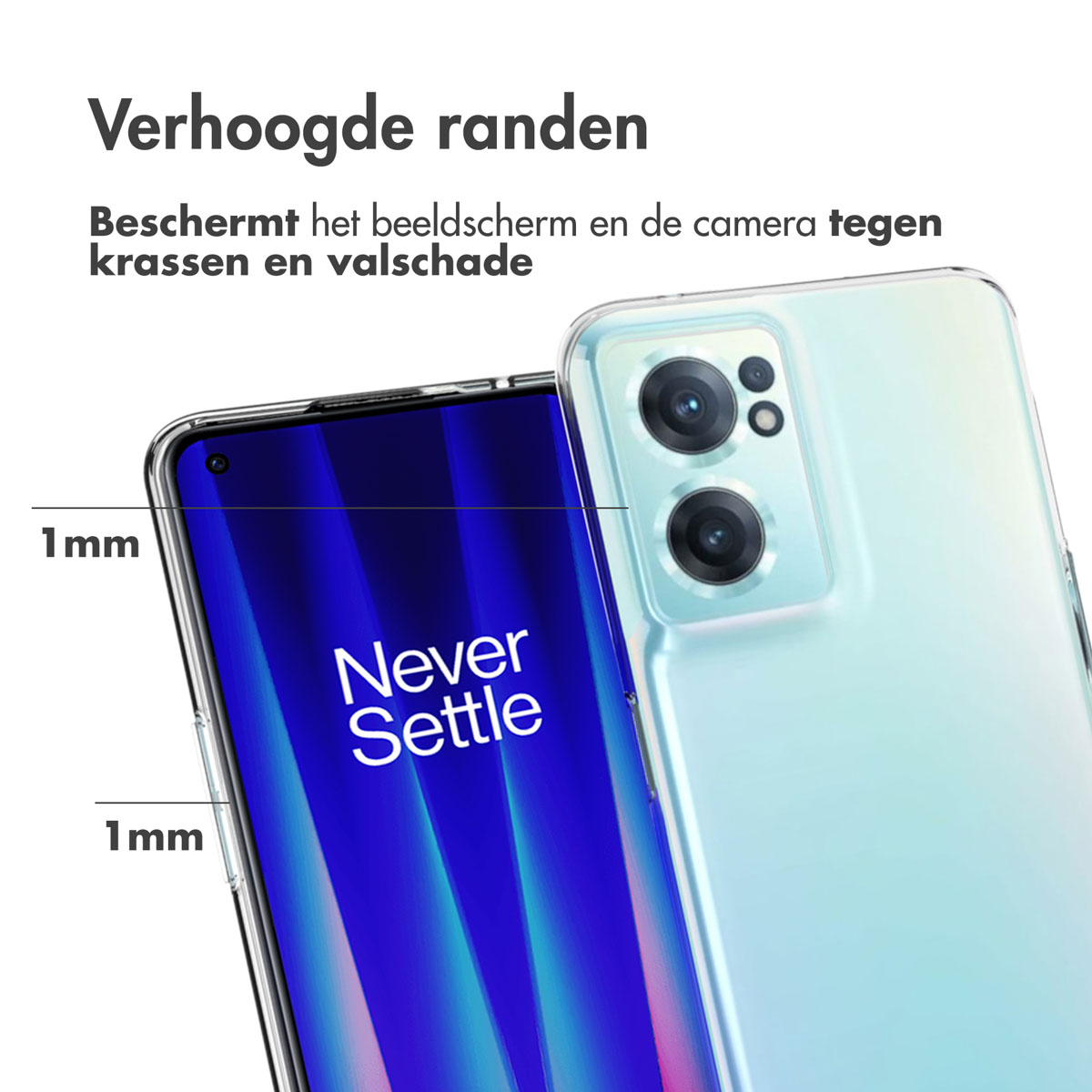 Accezz Clear Backcover OnePlus Nord CE 2 5G - Transparant - Afbeelding 7