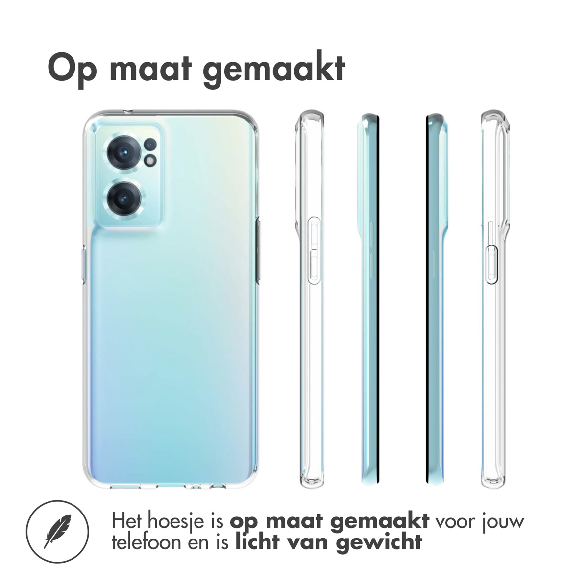 Accezz Clear Backcover OnePlus Nord CE 2 5G - Transparant - Afbeelding 10