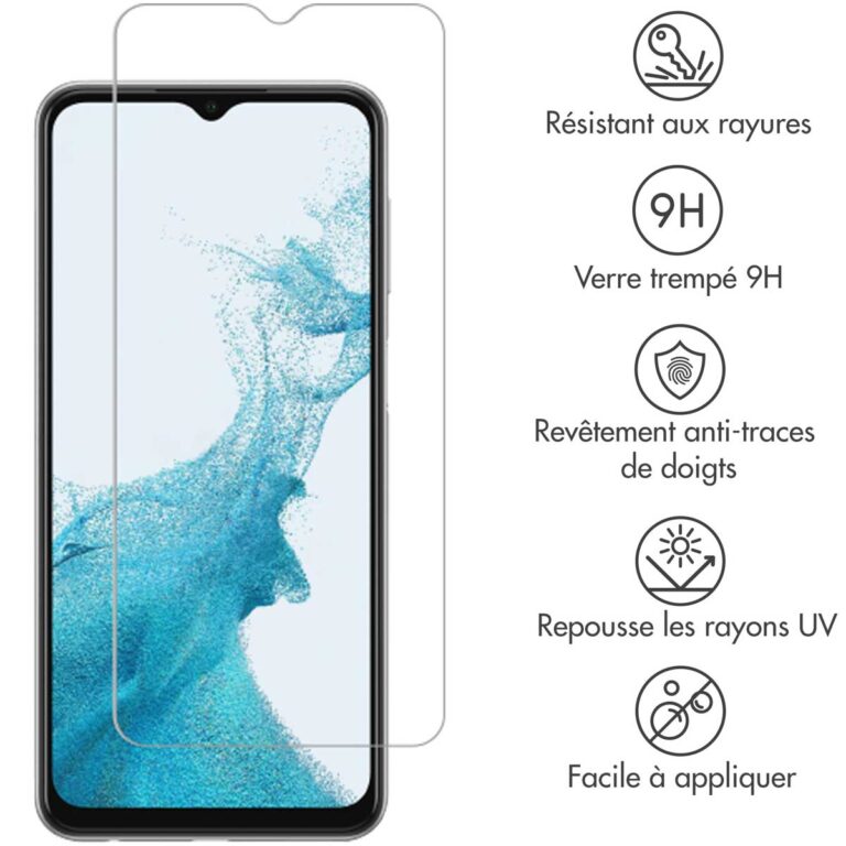 Selencia Gehard Glas Screenprotector Samsung Galaxy A23 (5G) - Afbeelding 3