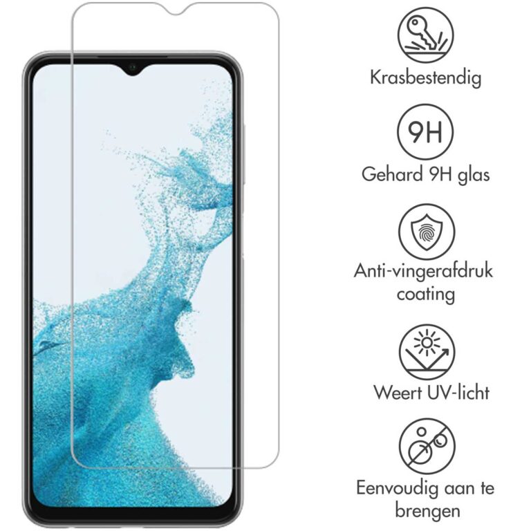 Selencia Gehard Glas Screenprotector Samsung Galaxy A23 (5G) - Afbeelding 2