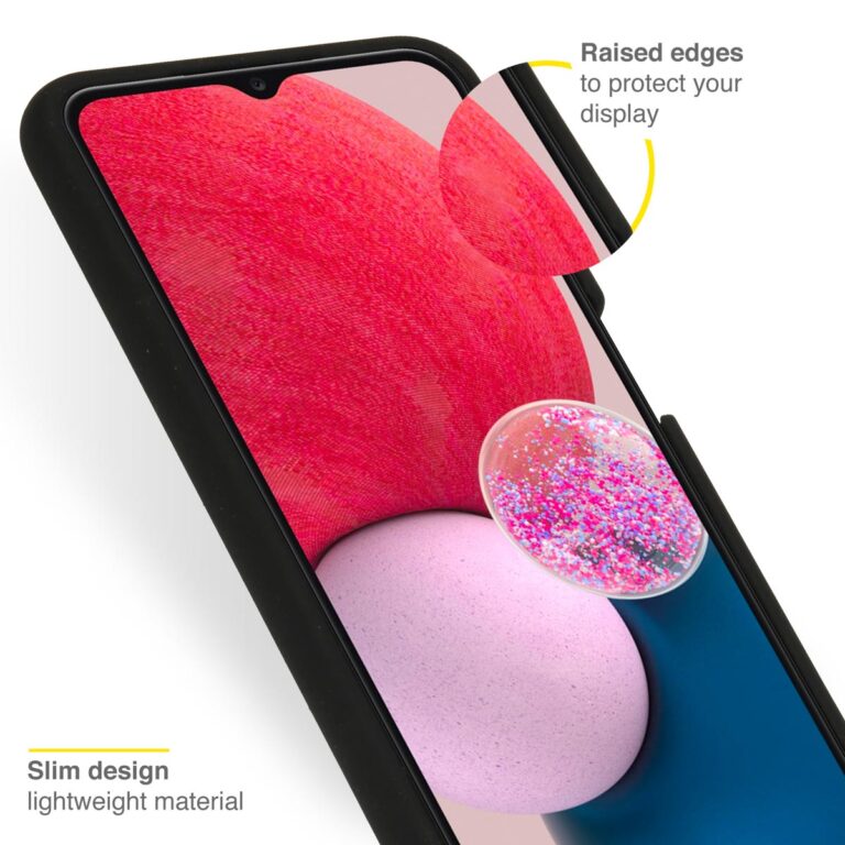 Accezz Liquid Silicone Backcover Samsung Galaxy A13 (4G) - Zwart - Afbeelding 2