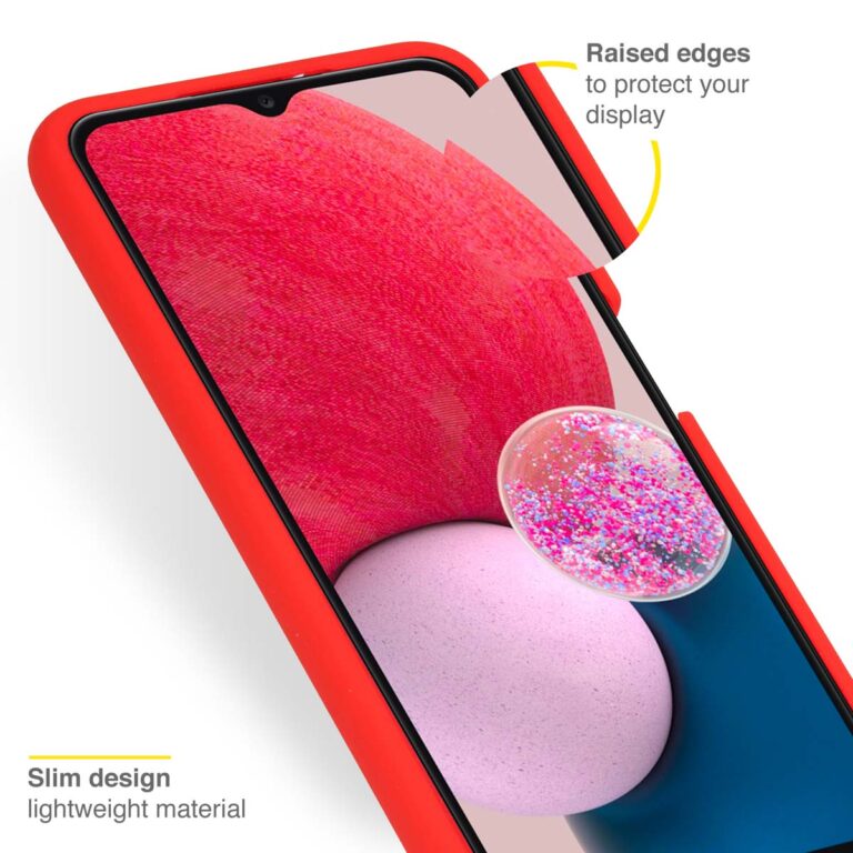 Accezz Liquid Silicone Backcover Samsung Galaxy A13 (4G) - Rood - Afbeelding 2