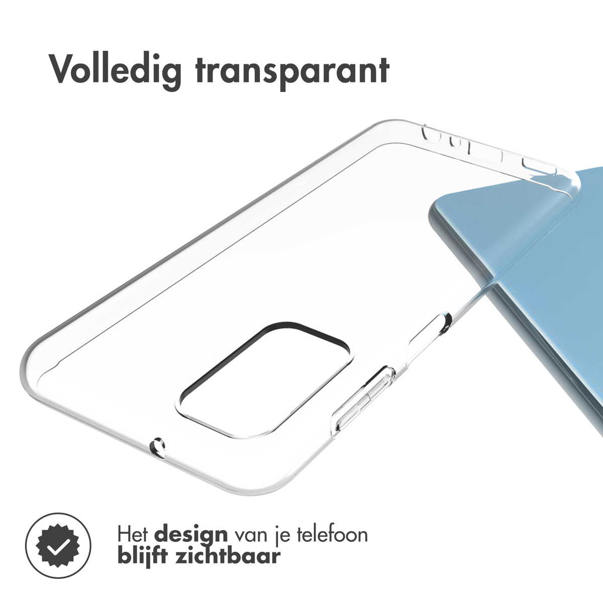 Accezz Clear Backcover Samsung Galaxy A13 (4G) - Transparant - Afbeelding 4