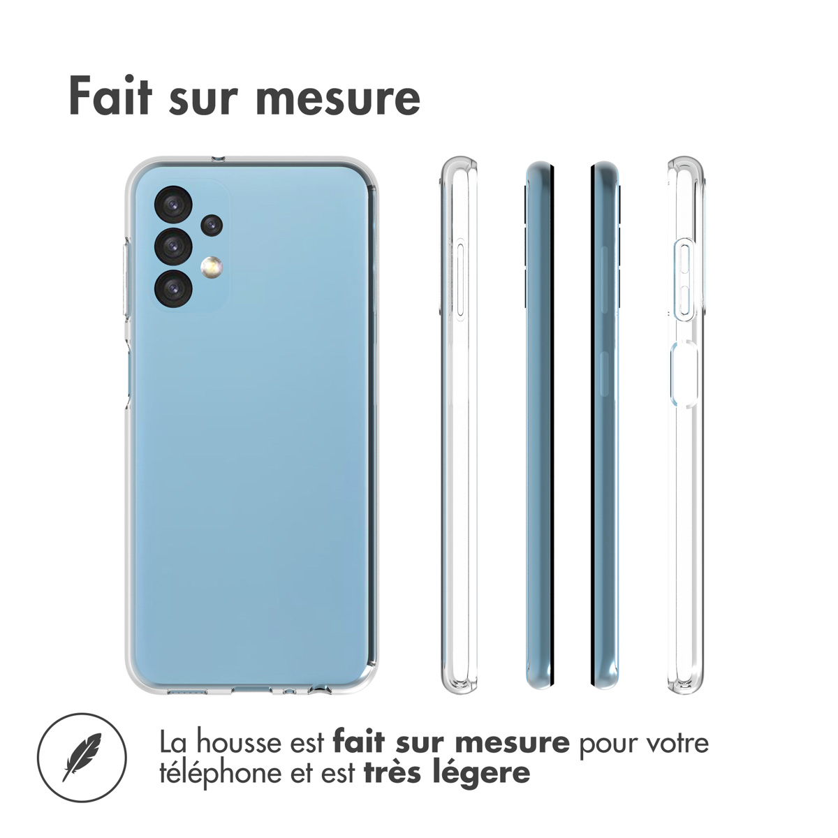 Accezz Clear Backcover Samsung Galaxy A13 (4G) - Transparant - Afbeelding 9