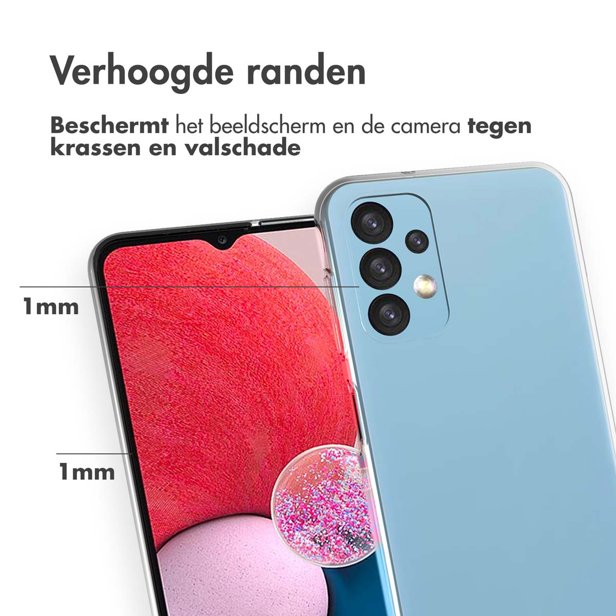 Accezz Clear Backcover Samsung Galaxy A13 (4G) - Transparant - Afbeelding 7