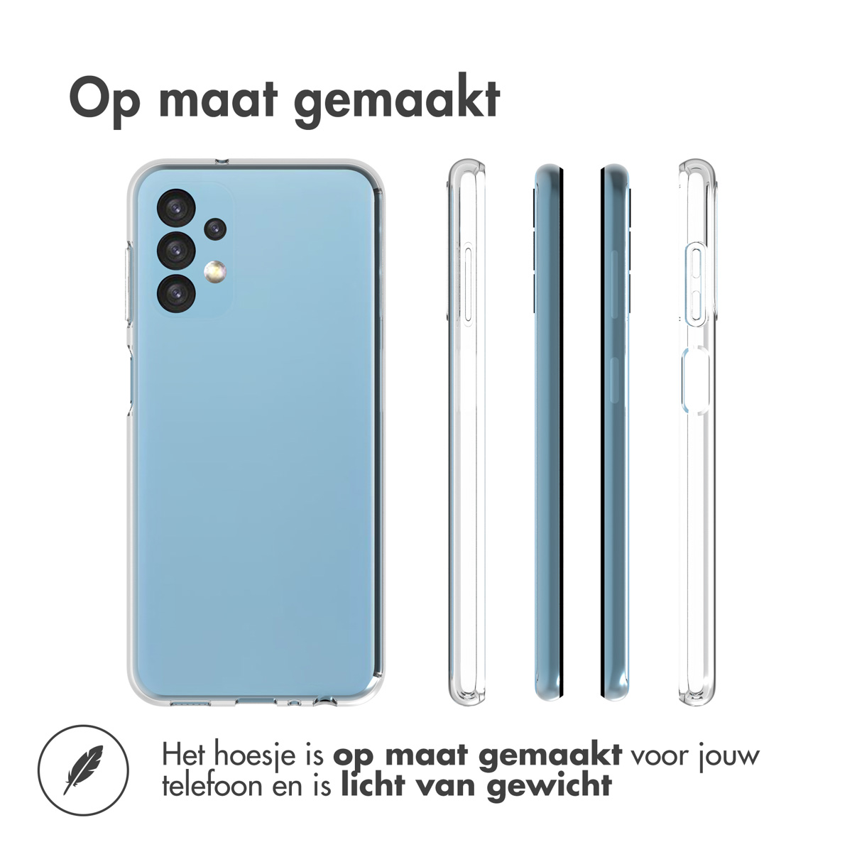 Accezz Clear Backcover Samsung Galaxy A13 (4G) - Transparant - Afbeelding 10