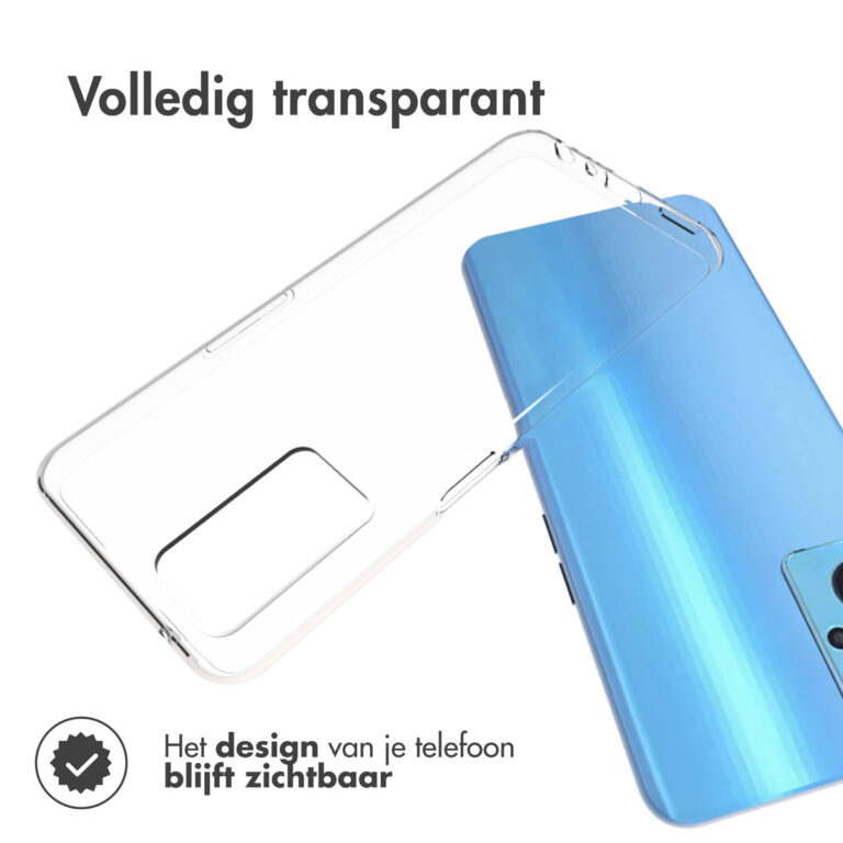 Accezz Clear Backcover Oppo A96 - Transparant - Afbeelding 4