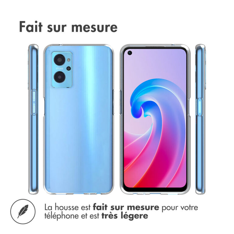 Accezz Clear Backcover Oppo A96 - Transparant - Afbeelding 5