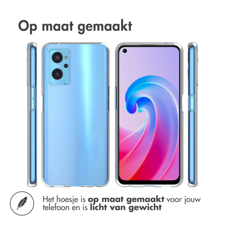 Accezz Clear Backcover Oppo A96 - Transparant - Afbeelding 2