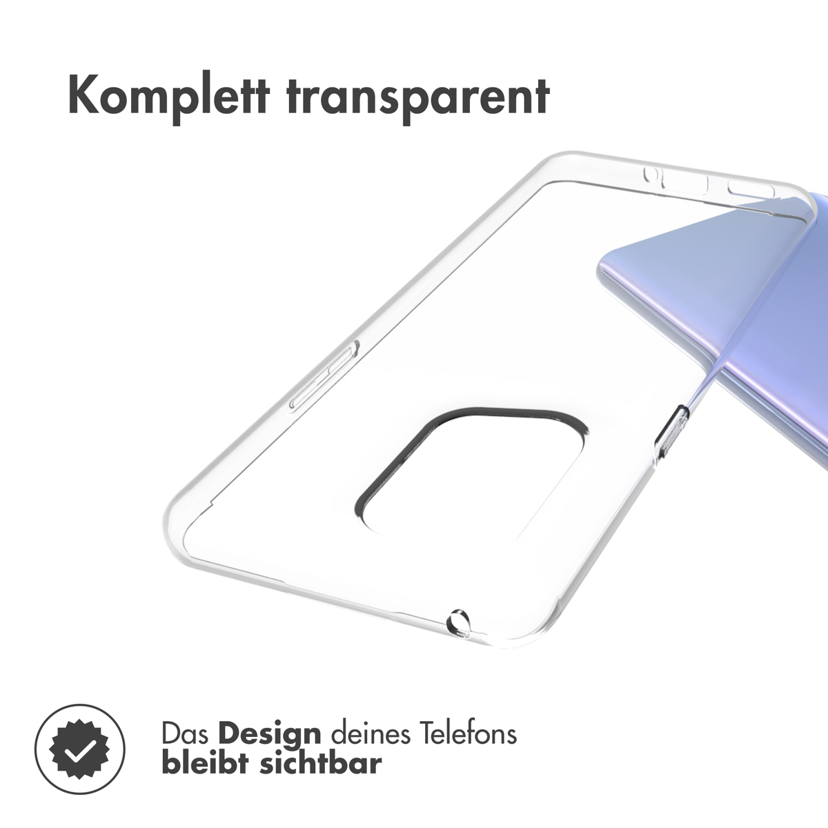 Accezz Clear Backcover Oppo Find X5 Pro 5G - Transparant - Afbeelding 2
