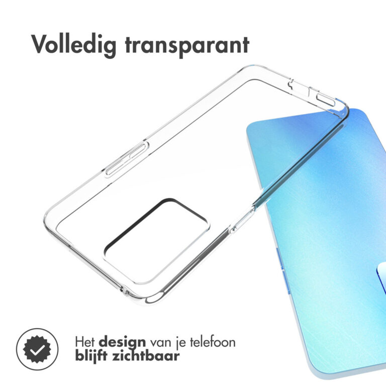 Accezz Clear Backcover Oppo Find X5 Lite 5G - Transparant - Afbeelding 4