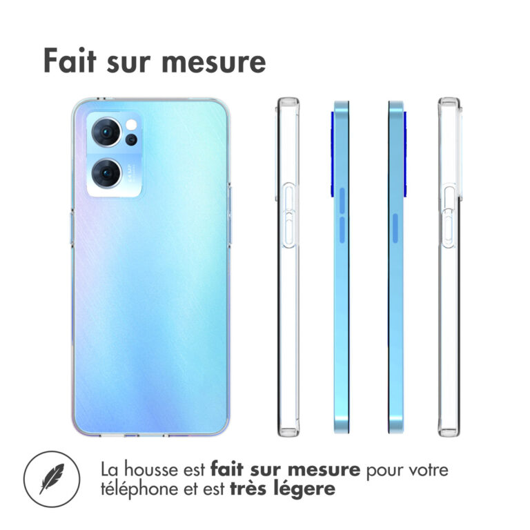 Accezz Clear Backcover Oppo Find X5 Lite 5G - Transparant - Afbeelding 5