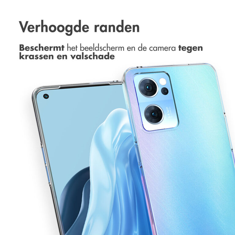 Accezz Clear Backcover Oppo Find X5 Lite 5G - Transparant - Afbeelding 3