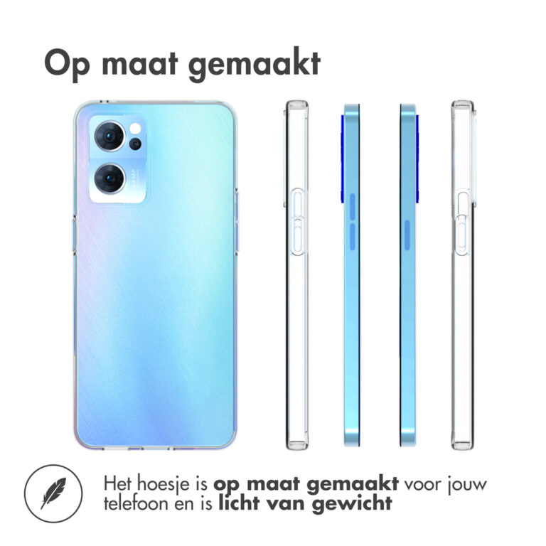 Accezz Clear Backcover Oppo Find X5 Lite 5G - Transparant - Afbeelding 2