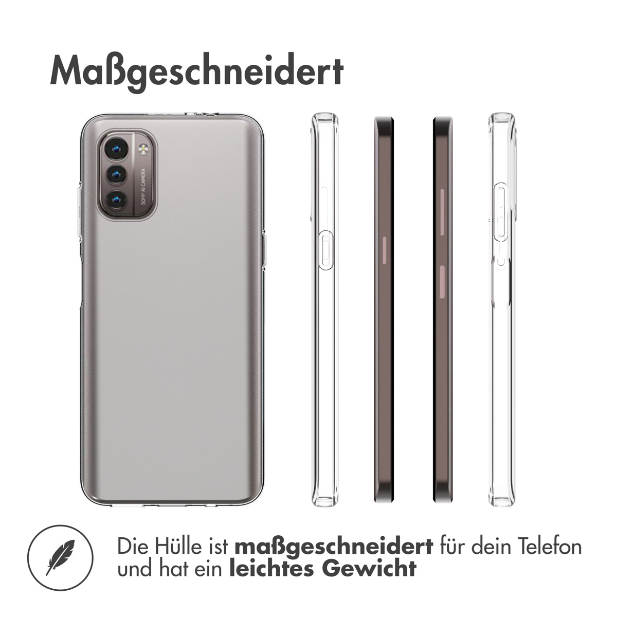 Accezz Clear Backcover Nokia G11 / G21 - Transparant - Afbeelding 8