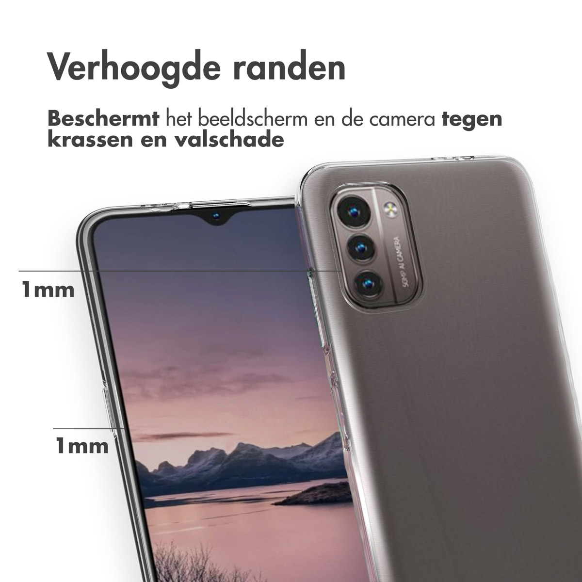 Accezz Clear Backcover Nokia G11 / G21 - Transparant - Afbeelding 3