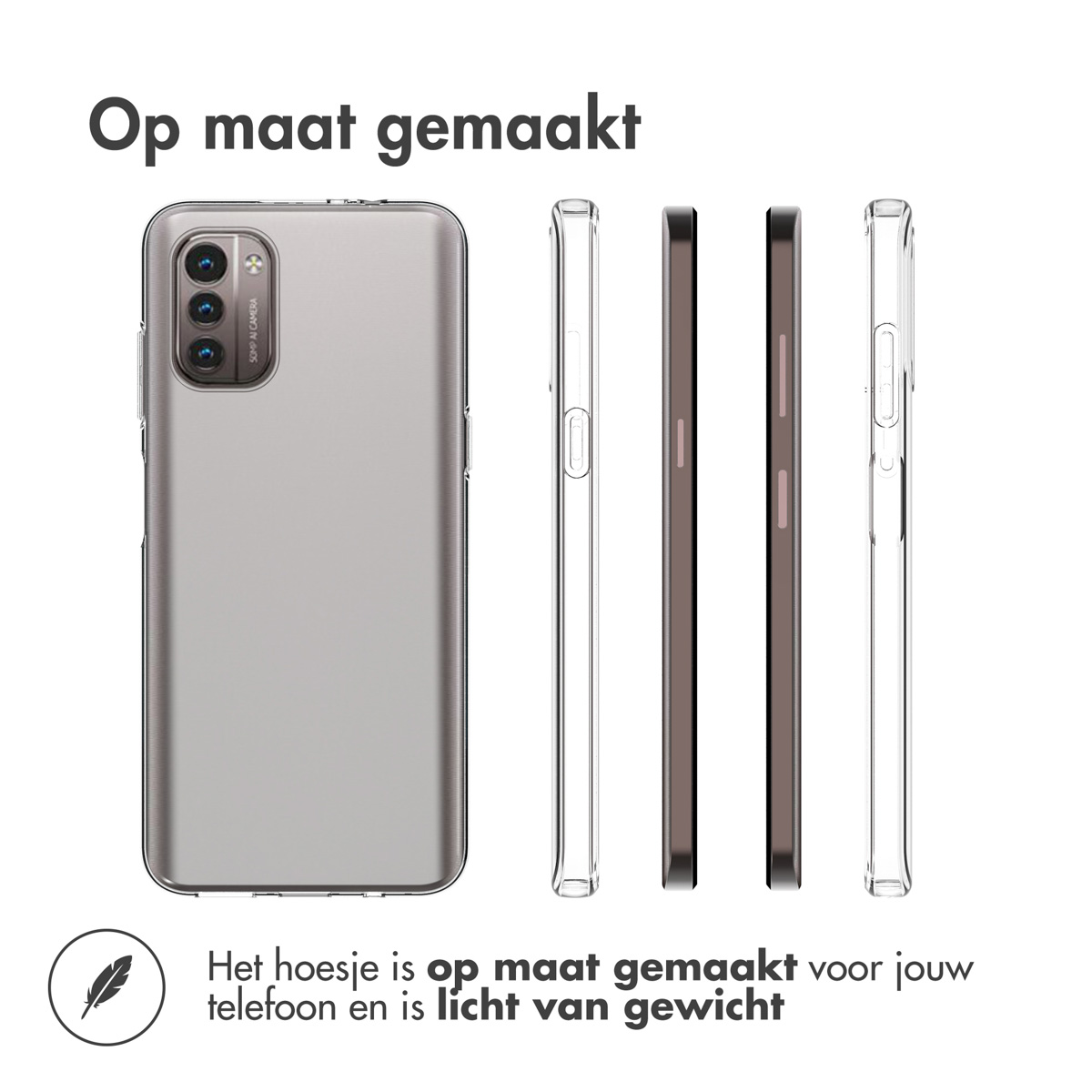 Accezz Clear Backcover Nokia G11 / G21 - Transparant - Afbeelding 10