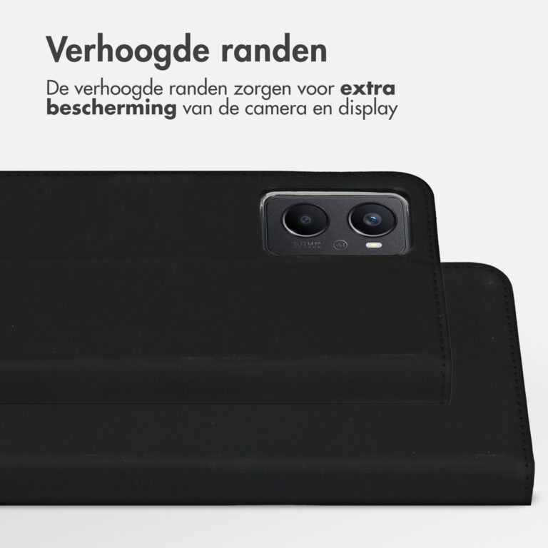 Accezz Wallet Softcase Bookcase Oppo A96 - Zwart - Afbeelding 3