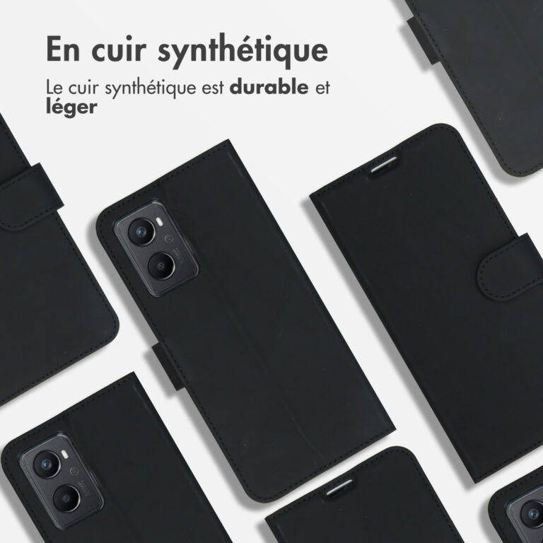Accezz Wallet Softcase Bookcase Oppo A96 - Zwart - Afbeelding 5