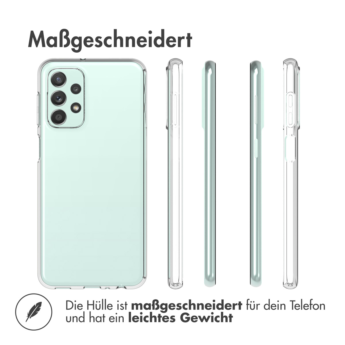 Accezz Clear Backcover Samsung Galaxy A23 (5G) - Transparant - Afbeelding 10