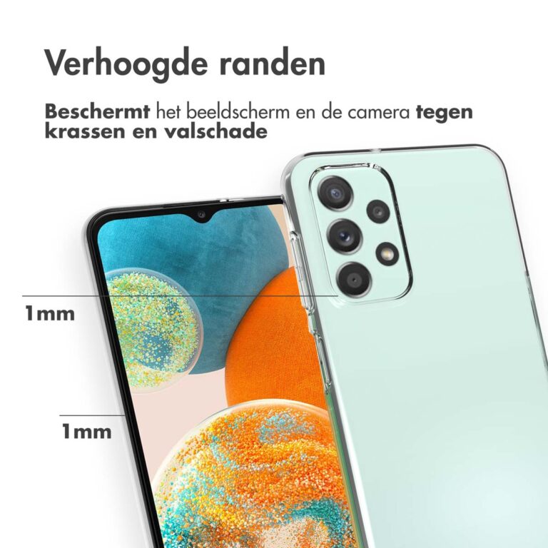Accezz Clear Backcover Samsung Galaxy A23 (5G) - Transparant - Afbeelding 3