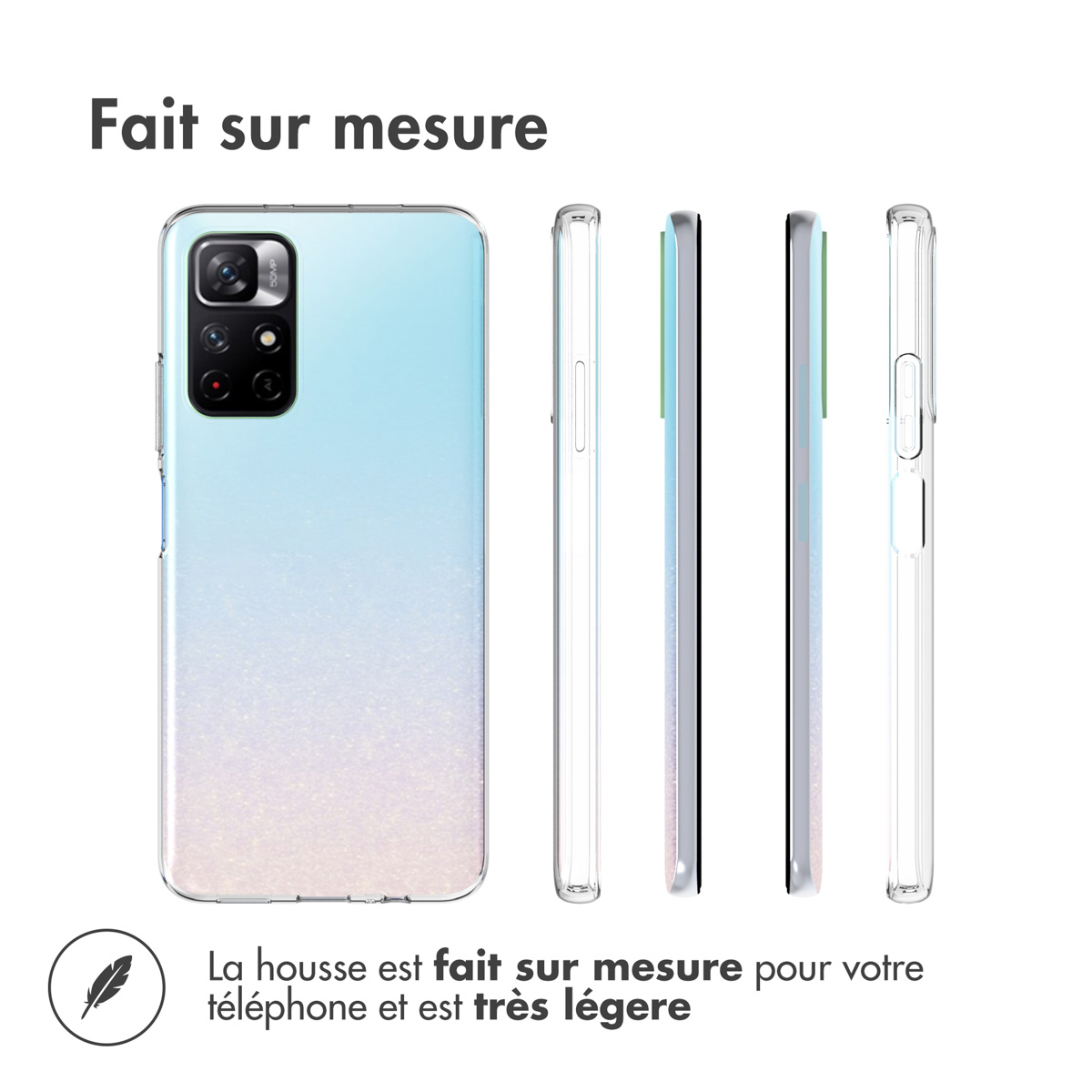 Accezz Clear Backcover Xiaomi Redmi Note 11 (4G) / Note 11S (4G) - Transparant - Afbeelding 9