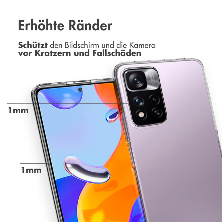 Accezz Clear Backcover Xiaomi Redmi Note 11 Pro - Transparant - Afbeelding 9