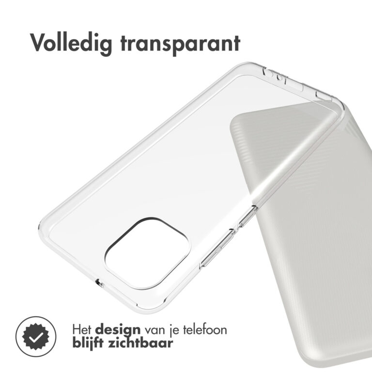 Accezz Clear Backcover Samsung Galaxy A03 - Transparant - Afbeelding 4