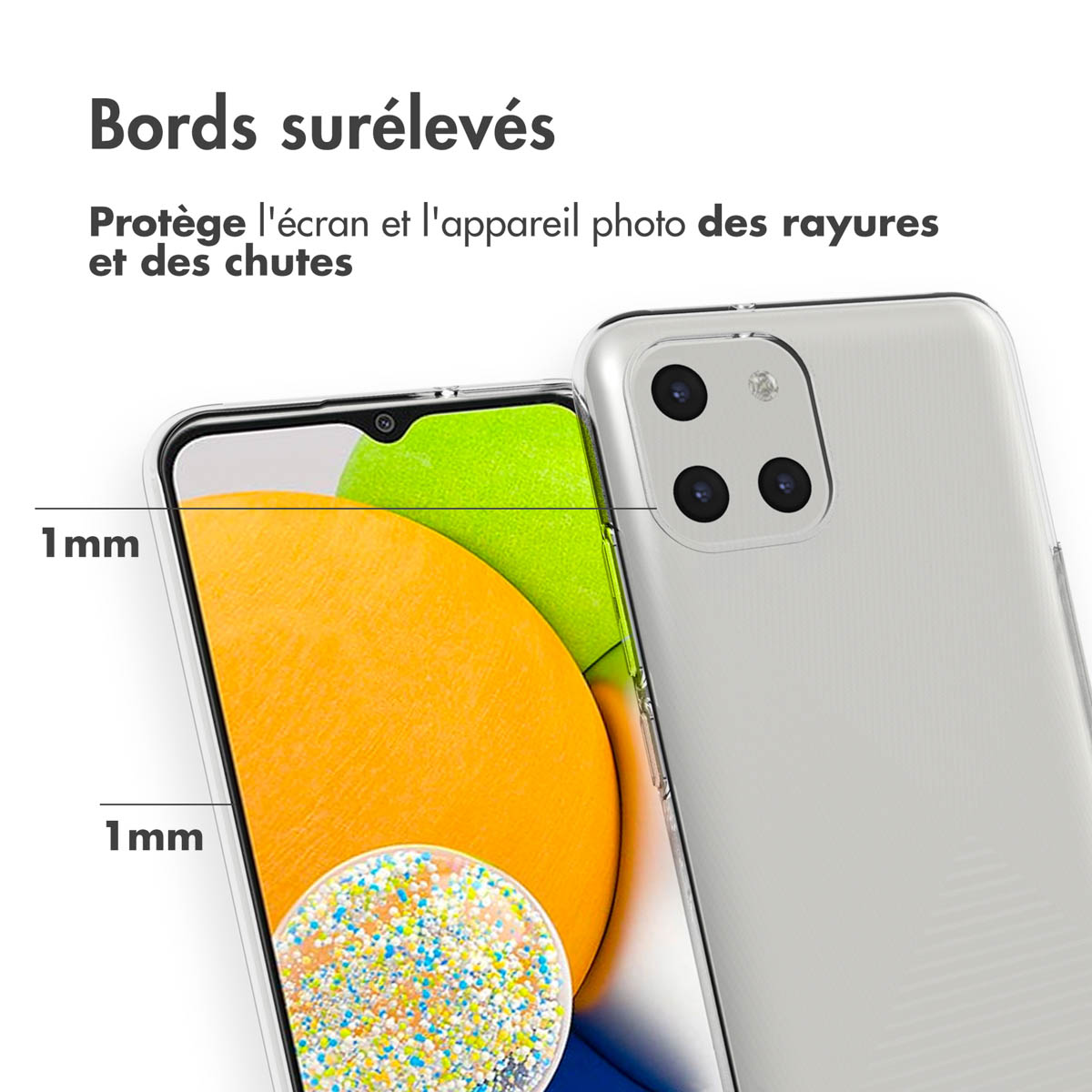 Accezz Clear Backcover Samsung Galaxy A03 - Transparant