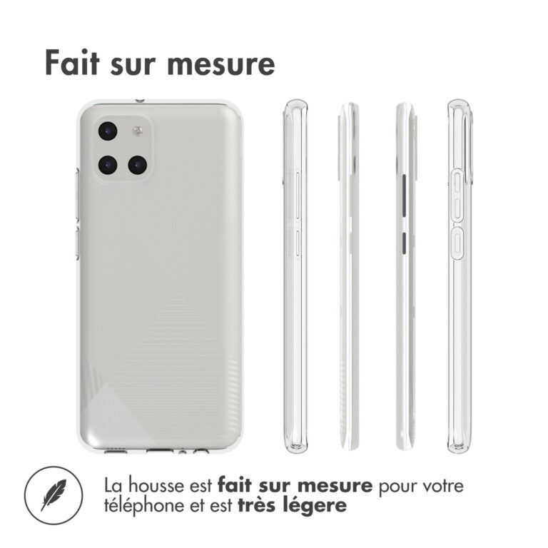 Accezz Clear Backcover Samsung Galaxy A03 - Transparant - Afbeelding 5