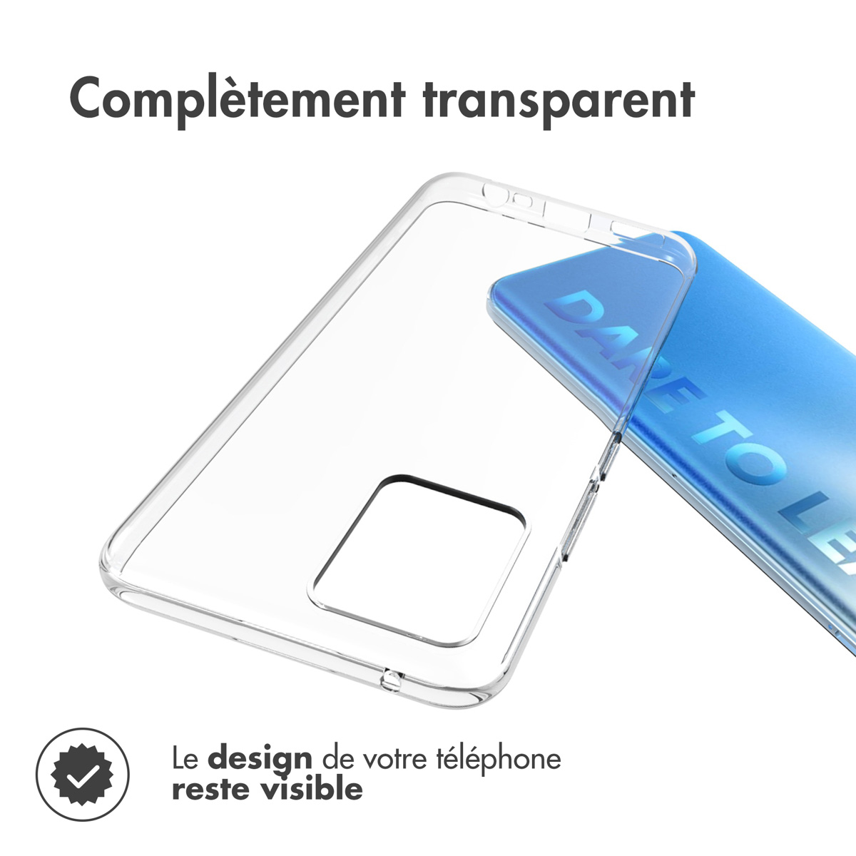 Accezz Clear Backcover Realme 8 (Pro) - Transparant - Afbeelding 3