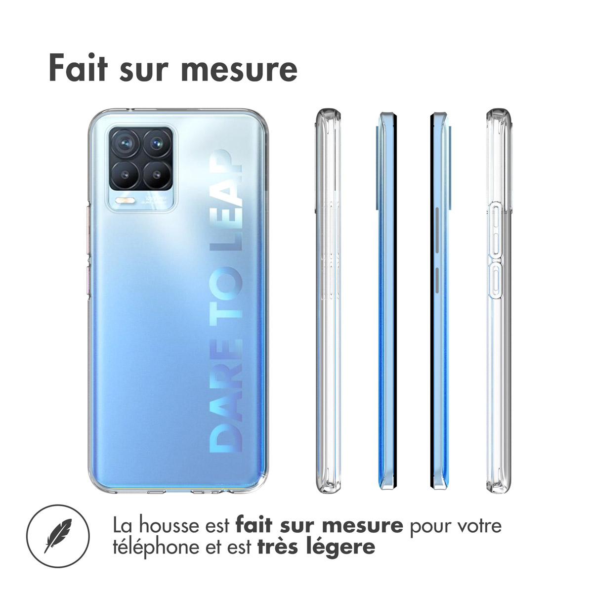 Accezz Clear Backcover Realme 8 (Pro) - Transparant - Afbeelding 9