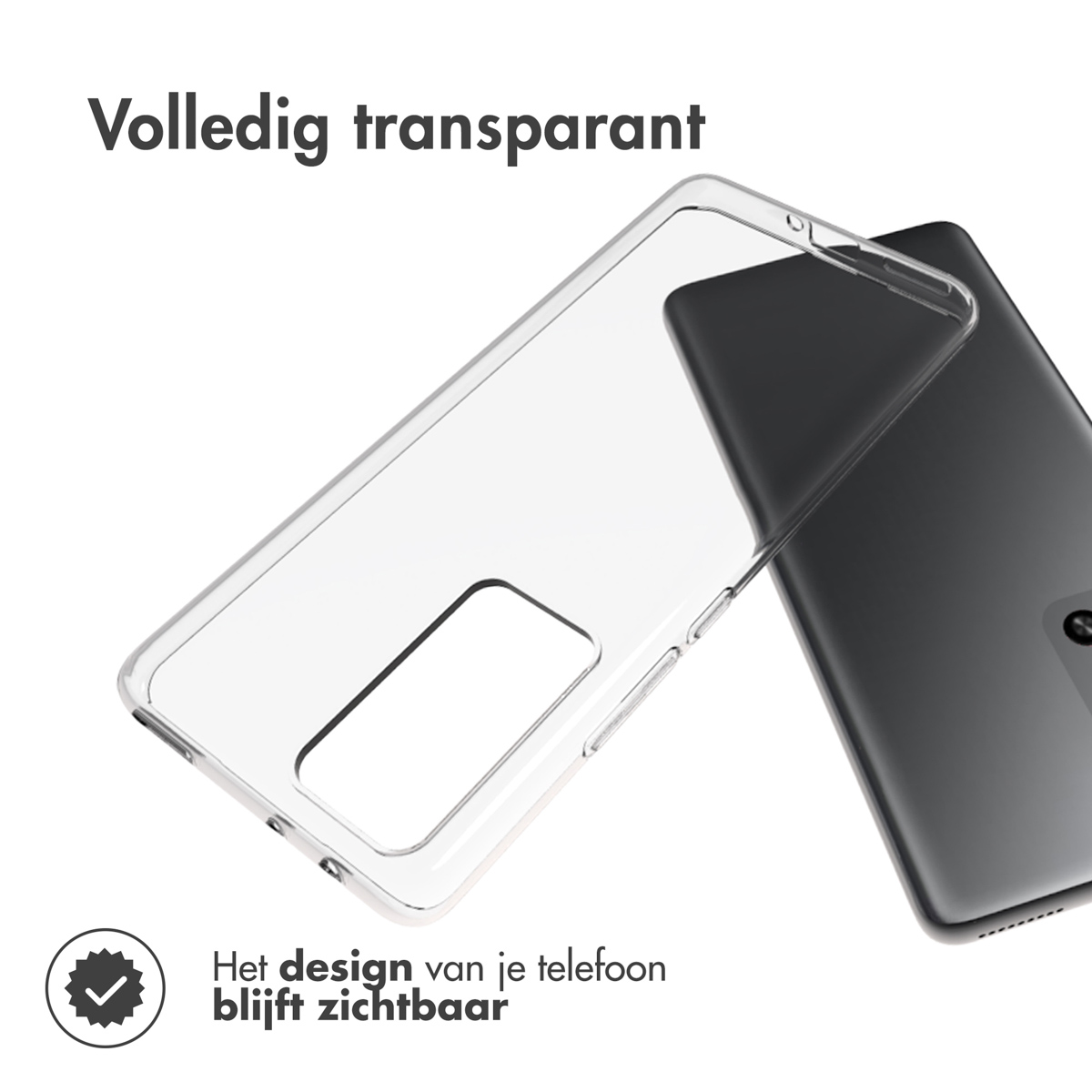 Accezz Clear Backcover Xiaomi 12 Pro - Transparant - Afbeelding 2