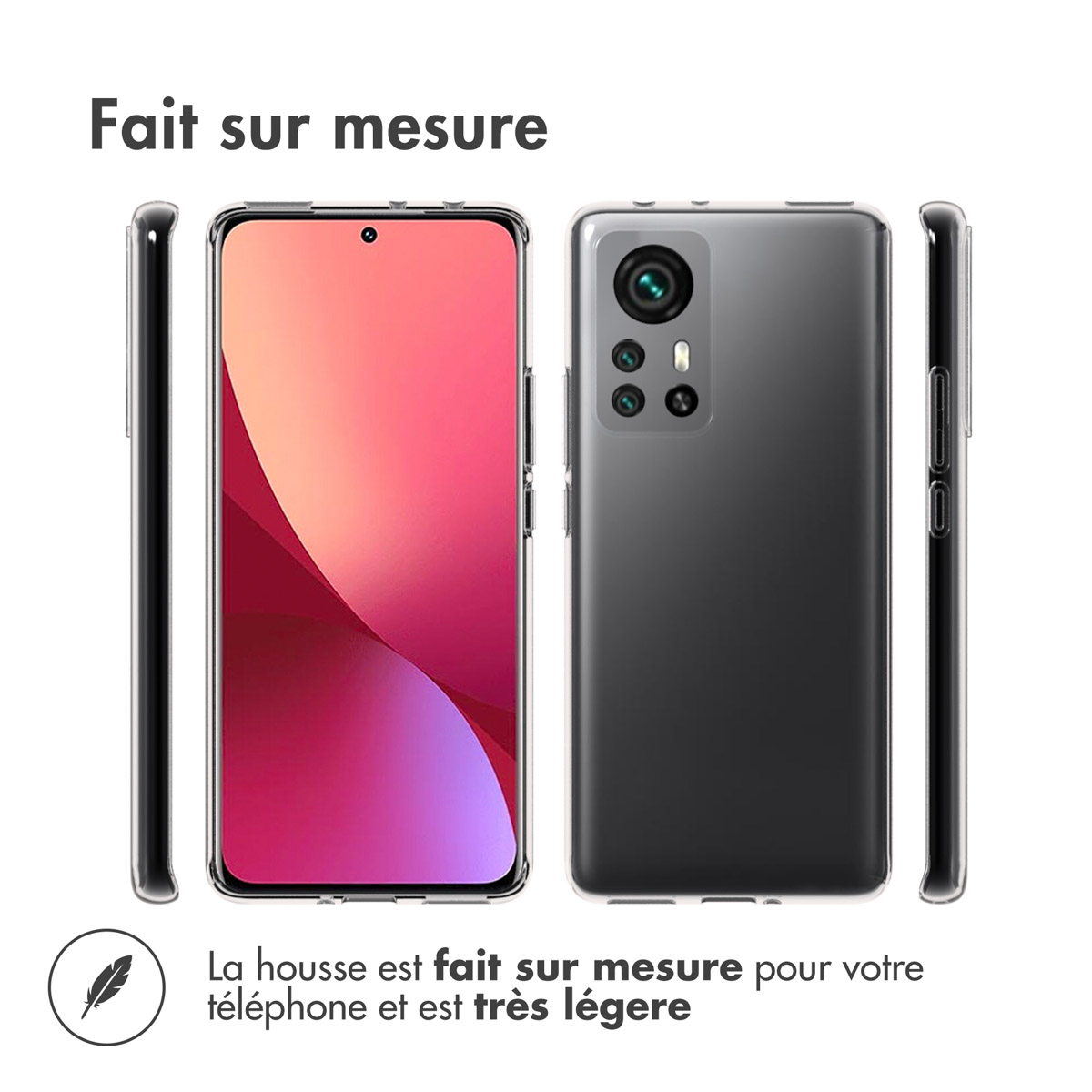 Accezz Clear Backcover Xiaomi 12 Pro - Transparant - Afbeelding 7