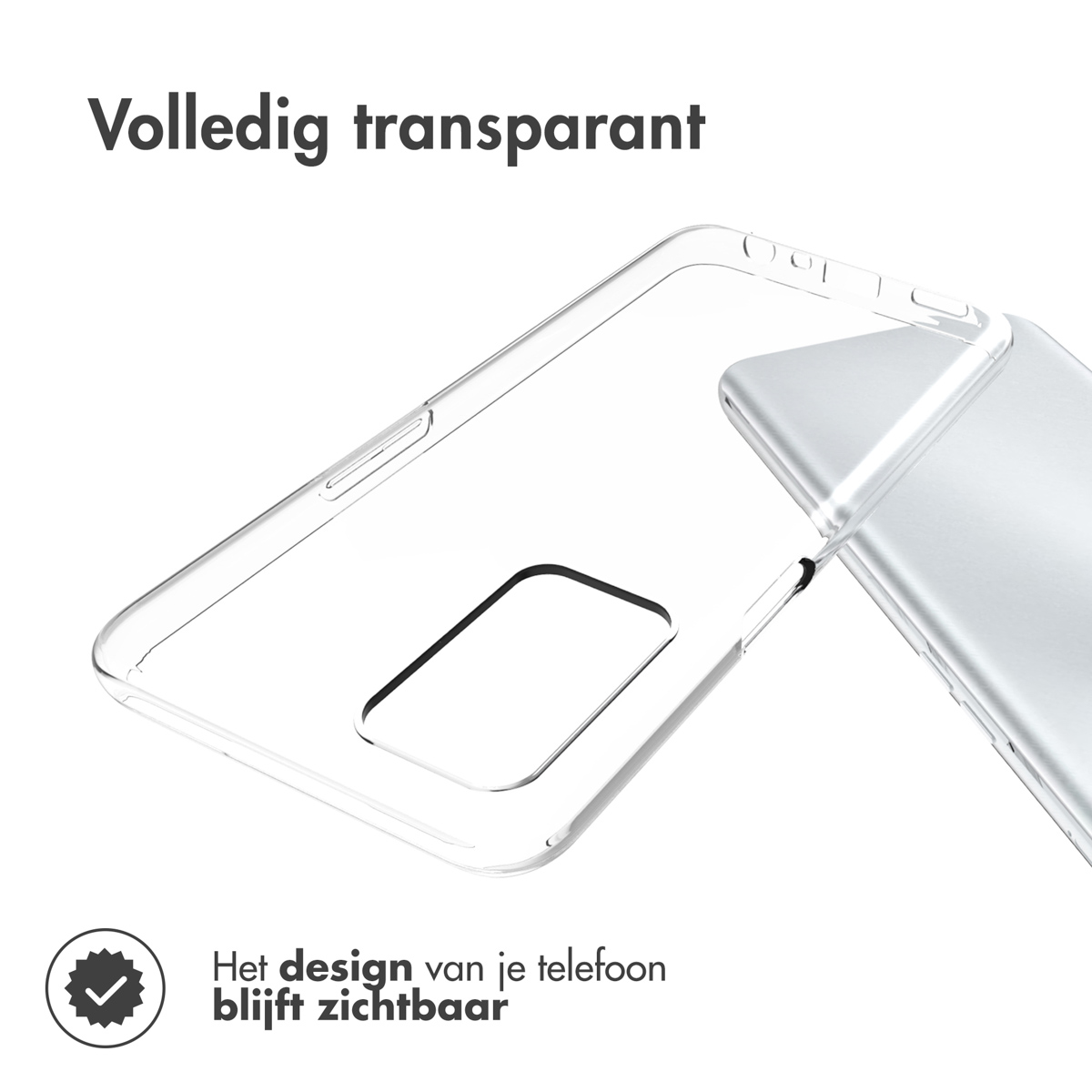 Accezz Clear Backcover Oppo A16(s) / A54s - Transparant - Afbeelding 4