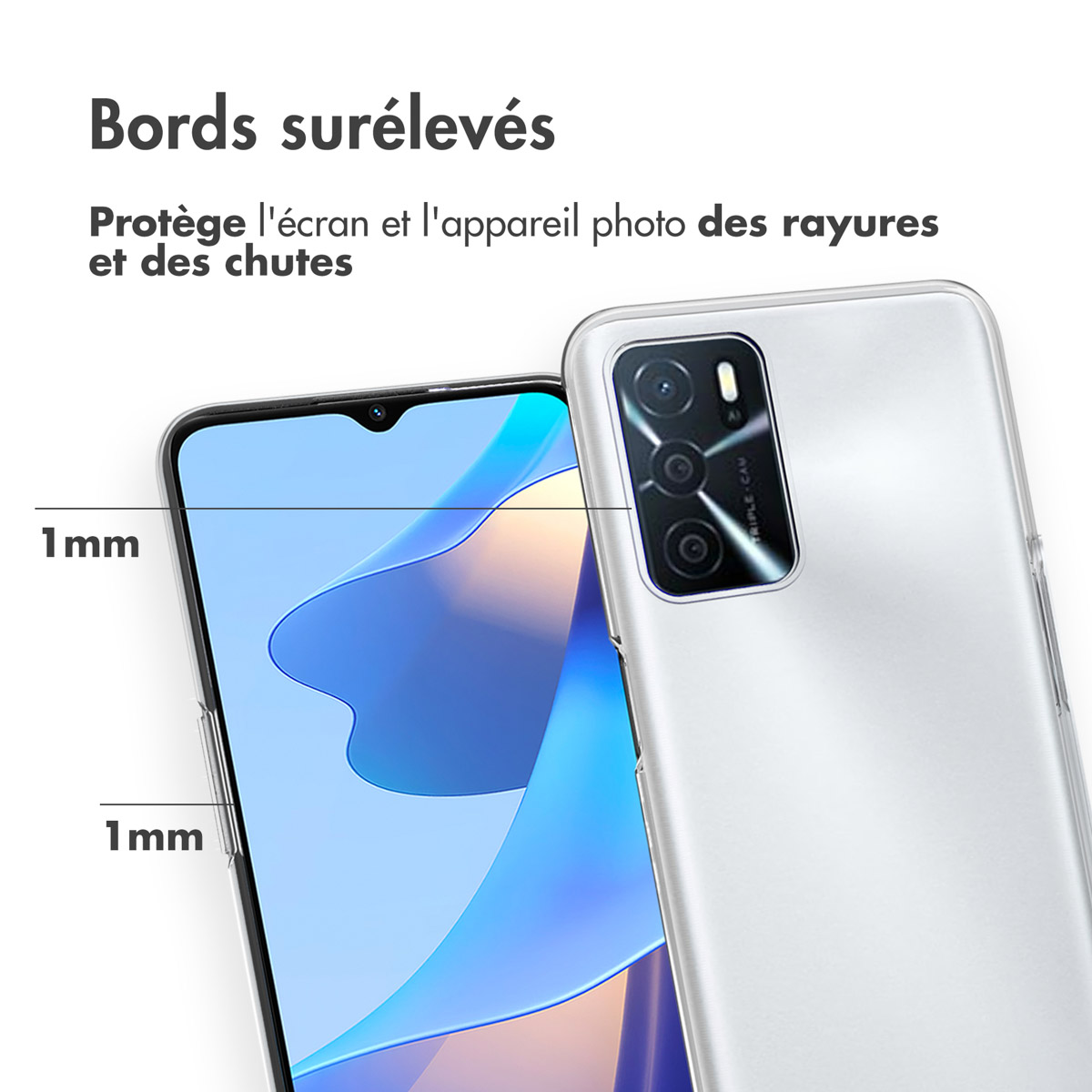 Accezz Clear Backcover Oppo A16(s) / A54s - Transparant - Afbeelding 6