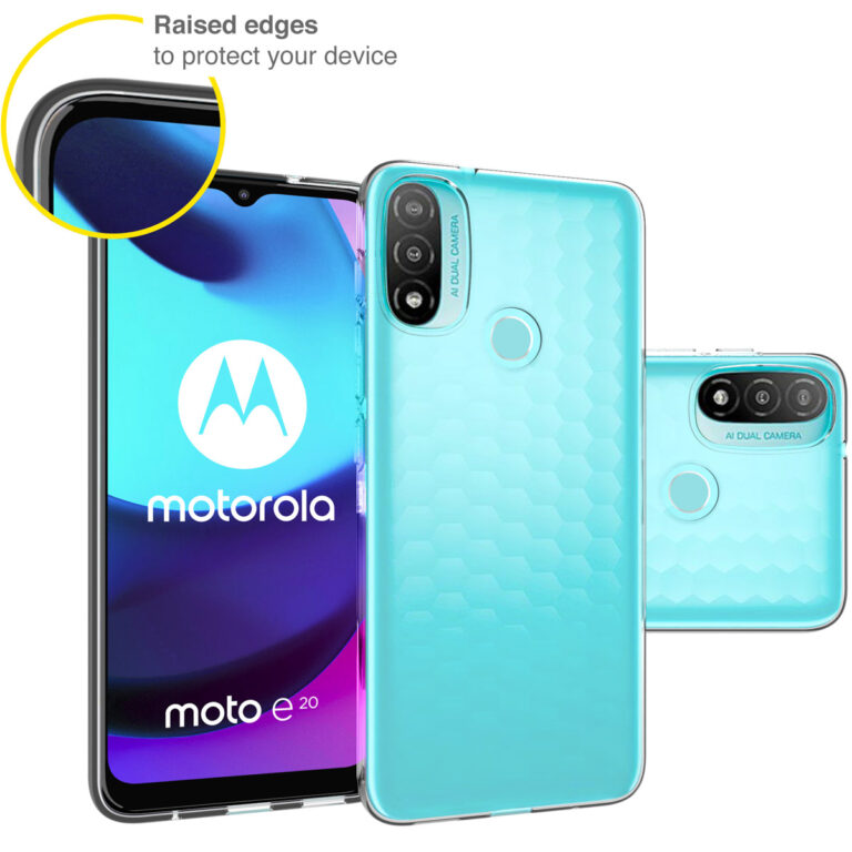 Accezz Clear Backcover Motorola Moto E20 - Transparant - Afbeelding 3