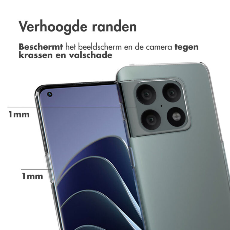 Accezz Clear Backcover OnePlus 10 Pro - Transparant - Afbeelding 4